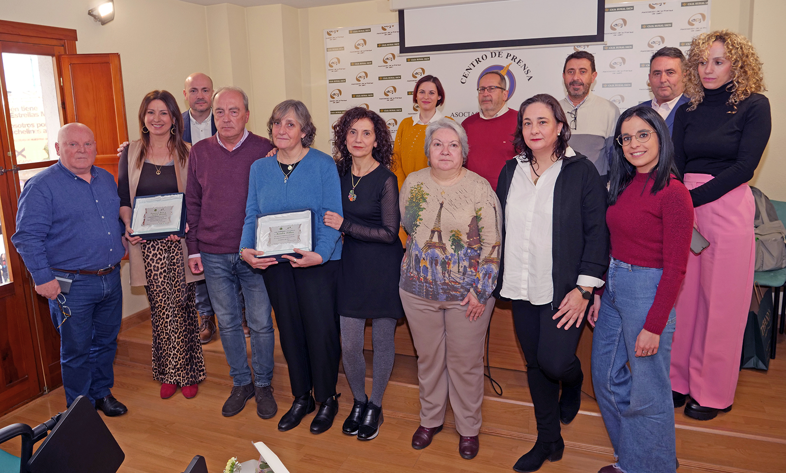 Reconocimiento de la APJ y Colegio de Periodistas a Paco Rosa y Carmen Quesada, del gabinete la UJA, y a título póstumo a Aurelio Villar 